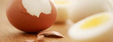 Huevos duros como refrigerio apto para pacientes renales