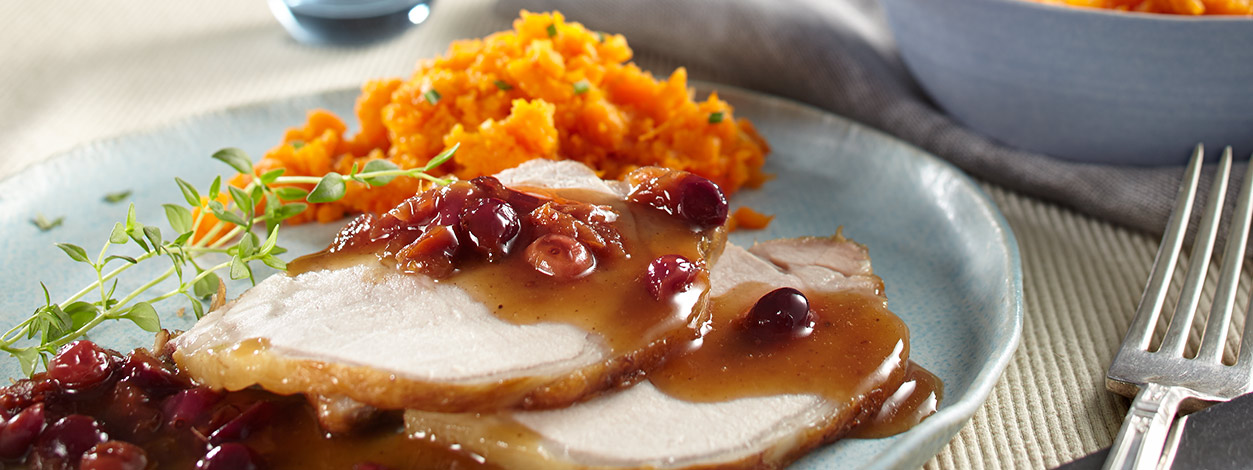 slow-cooked pork roast recipe with cranberries and brown sugar